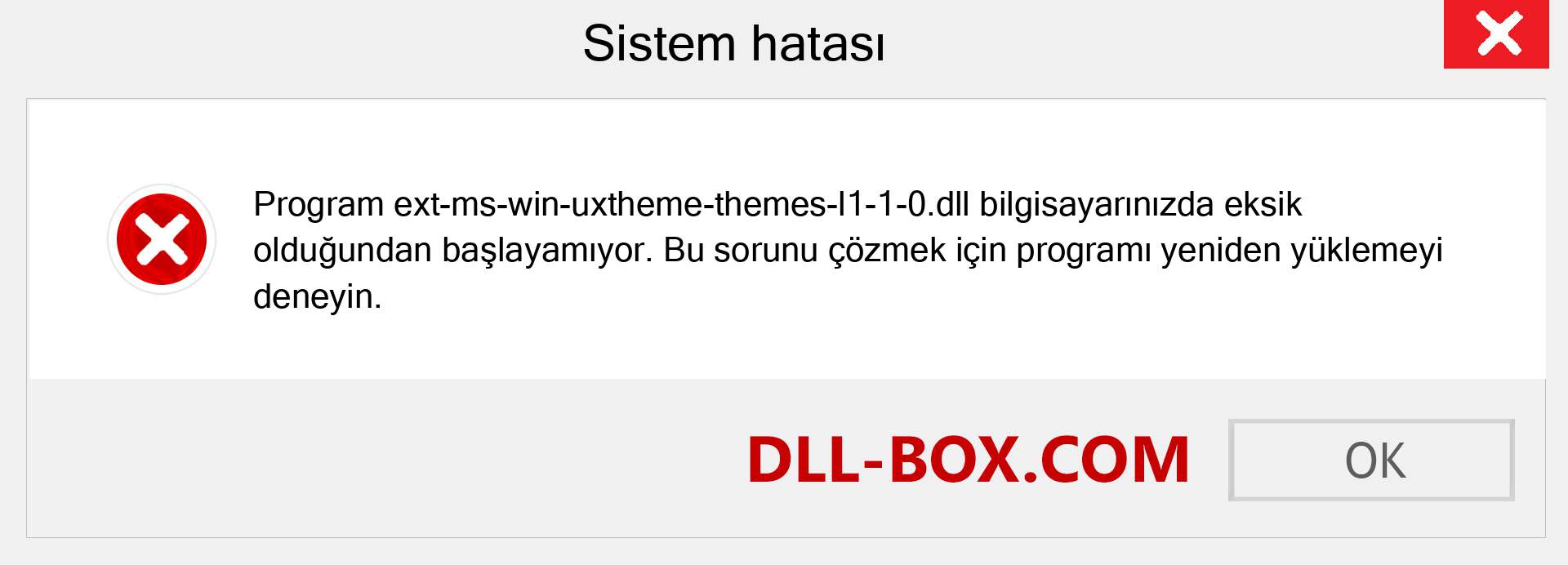 ext-ms-win-uxtheme-themes-l1-1-0.dll dosyası eksik mi? Windows 7, 8, 10 için İndirin - Windows'ta ext-ms-win-uxtheme-themes-l1-1-0 dll Eksik Hatasını Düzeltin, fotoğraflar, resimler